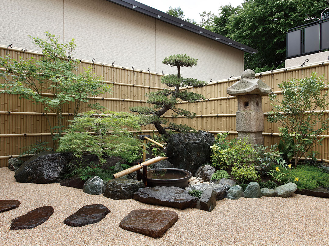 Bambuszaun Japanischer Garten